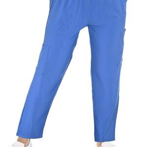 JEFFRICO Scrubs For Women Straight Leg Cargo Pants Lightweight Slim Stretch